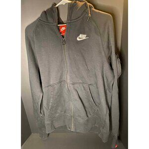 Vtg Nike Tech Fleece Full Zip Mens M Black Hoodie Jacket 598759-010